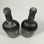 2 bouteilles PORTO PITTERS 1963  Mis en bouteille en...