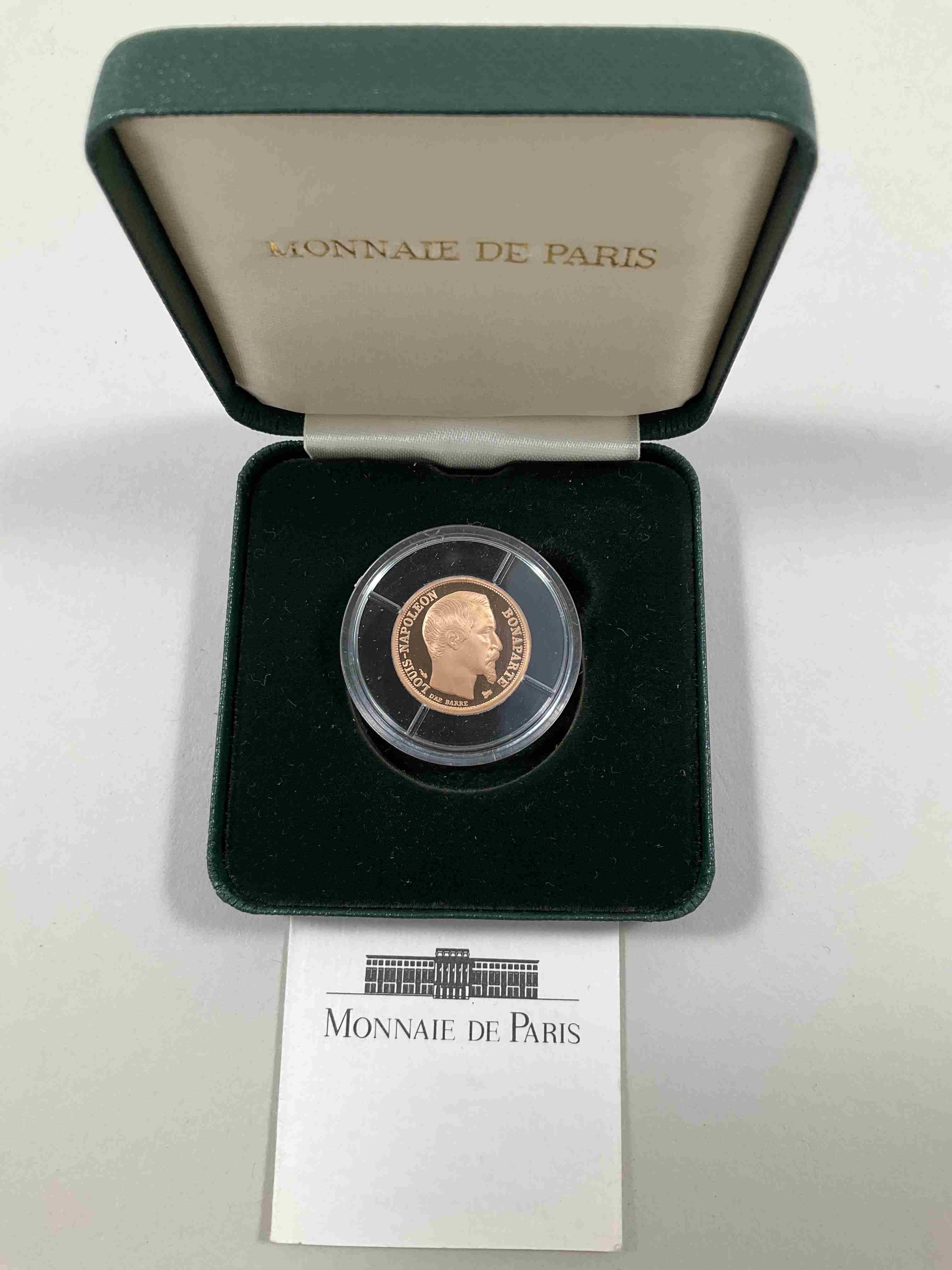 FRANCE, Ve République. 10 francs or (900 millièmes), Napoléon III...
