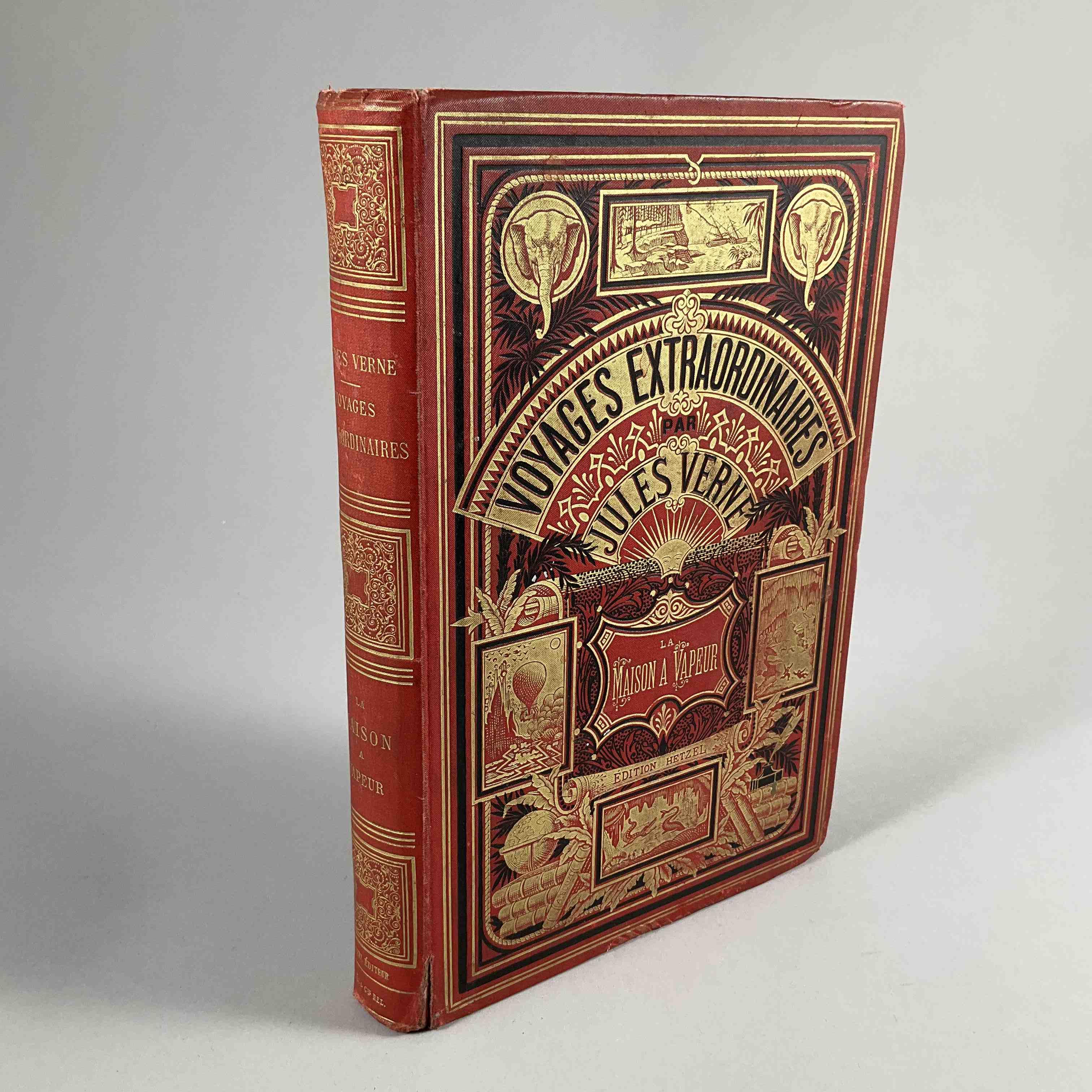 Jules Verne, La Maison à Vapeur.
Paris, Hetzel, sd. Catalogue DF...