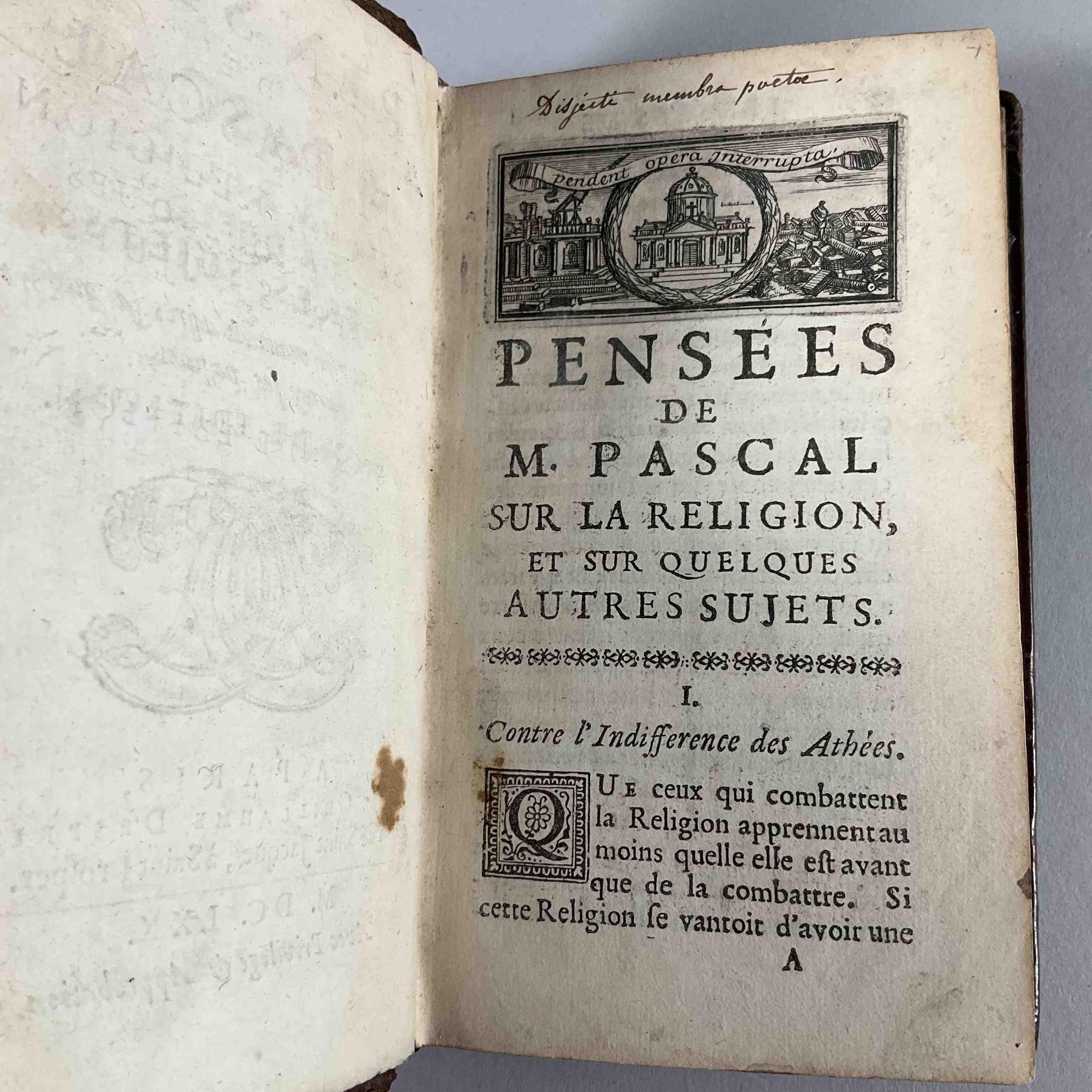 Blaise Pascal, Les provinciales ou les lettres escrites par Louis...