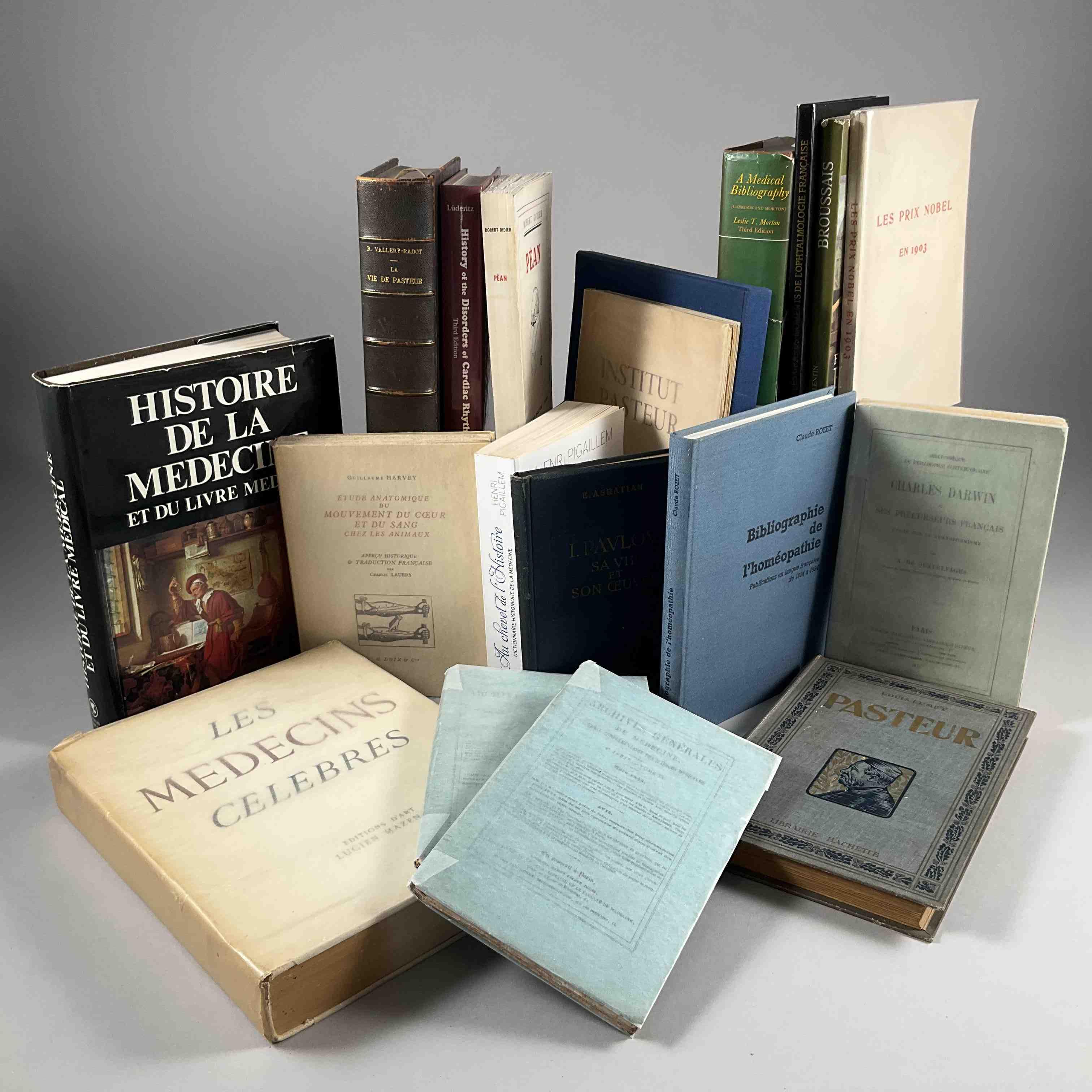 [Histoire de la Médecine] 18 volumes dont Vie de Pasteur,...