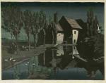 Allen William SEABY (1867-1953)
Vue nocturne d'une maison de bord de...