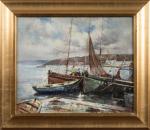 Georges GUINEGAULT (Rennes, 1893 - Dinard, 1983)
Retour de pêche.
Huile sur...