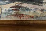 Georges GUINEGAULT (Rennes, 1893 - Dinard, 1983)
Retour de pêche.
Huile sur...