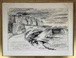 Roger WORMS (Epernay, 1907 - Paris, 1980)
Saint-Malo, le quai et...