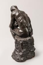 D'après Auguste Rodin (1840-1917)Le PenseurPlâtre patiné marqué "D'après Rodin" à...