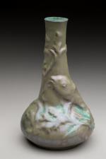 René JEANDELLE (1883-1935) pour RAMBERVILLERS.VASE à la carpe à panse...