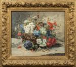 Pierre Louis RICHARD (Paris, 1861 - Cabourg, 1880)Bouquets de fleurs...