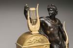 PENDULE représentant Apollon et sa lyre, mécanisme par Rabier à...