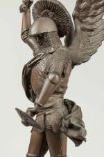 D'après Emmanuel FREMIET (Paris, 1824-1910)
Saint Michel terrassant le dragon.
Sujet en...