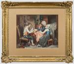 Jean-Baptiste Jules TRAYER (Paris, 1824-1909)
En Cornouailles, le barde et le...