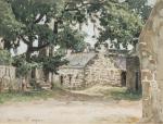 Henri ROYER (Nancy, 1869 - Neuilly-sur-Seine, 1938)
Maison dans le bourg...