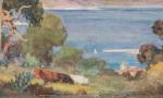 Léon-Charles CANNICCIONI (Ajaccio, 1879 - Courbevoie, 1957)
Vue de la baie...