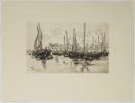 Henri RIVIERE (Paris, 1864 - Sucy-en-Brie, 1951)
Port de Morgat.
Eau-forte sur...