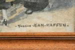 Yvonne JEAN-HAFFEN (Paris, 1895 - Dinan, 1993).
Sortie de l'office religieux...