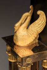 PENDULE dite « LE TELEGRAPHE D’AMOUR », bronze de Héricourt,...