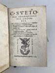 SUETONE. C. Suetonii Tranquilli XII Caesares.  Ausonius poëta de...