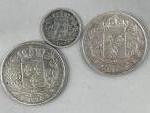 FRANCE, Louis XVIII.Réunion de deux MONNAIES de 5 F argent,...