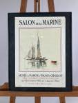 Salon de la Marine, réunion de trois reproductions d'AFFICHES encadrées...