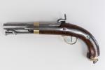 PISTOLET REGLEMENTAIRE de Marine modèle 1837. 
Manufacture Royale de Châtellerault....