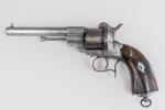 REVOLVER REGLEMENTAIRE à broche  LEFAUCHEUX 1858 DE MARINE.
Calibre 12...