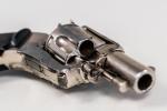 REVOLVER BULL DOG calibre 320.
Ouverture de la plaque de recouvrement...