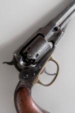 REVOLVER REMINGTON 1858 NAVY Double Action calibre 36. 
Finition en...