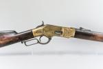 CARABINE WINCHESTER 1866 MUSKET en calibre 44 HENRY. 
Boîtier et...