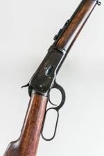 CARABINE WINCHESTER 1892 calibre 44 WCF. 
Belle patine homogène. Marquages...