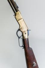 FUSIL type HENRY 1860.Fabrication contemporaine par UBERTI calibre 44/40. Magasin...