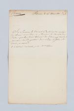 LETTRE signée par Monseigneur CAMBACERES, Cardinal et Archevêque de Rouen,...