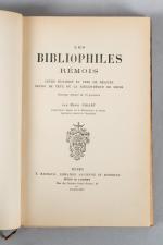 H.JADART, Les bibliophiles Rémois, leurs ex-libris et faire de reliures...