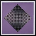 D'après Victor VASARELY"CTA-101" - "GOYO-EZ" - "DIA-SP-F1" - "CTA-105-OR".Suite de...