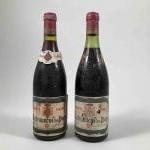 2 bouteilles CHATEAUNEUF du PAPE - Domaine CHANTE PERDRIX 1970Dont...