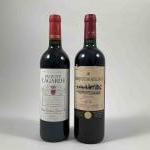 2 bouteilles BORDEAUX DIVERS1 BEAULIEU LAGARDE - Saint EMILION Grand...