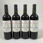 4 bouteilles MEDOC - La BARONNIE 2012 Etiquettes légèrement tachées.