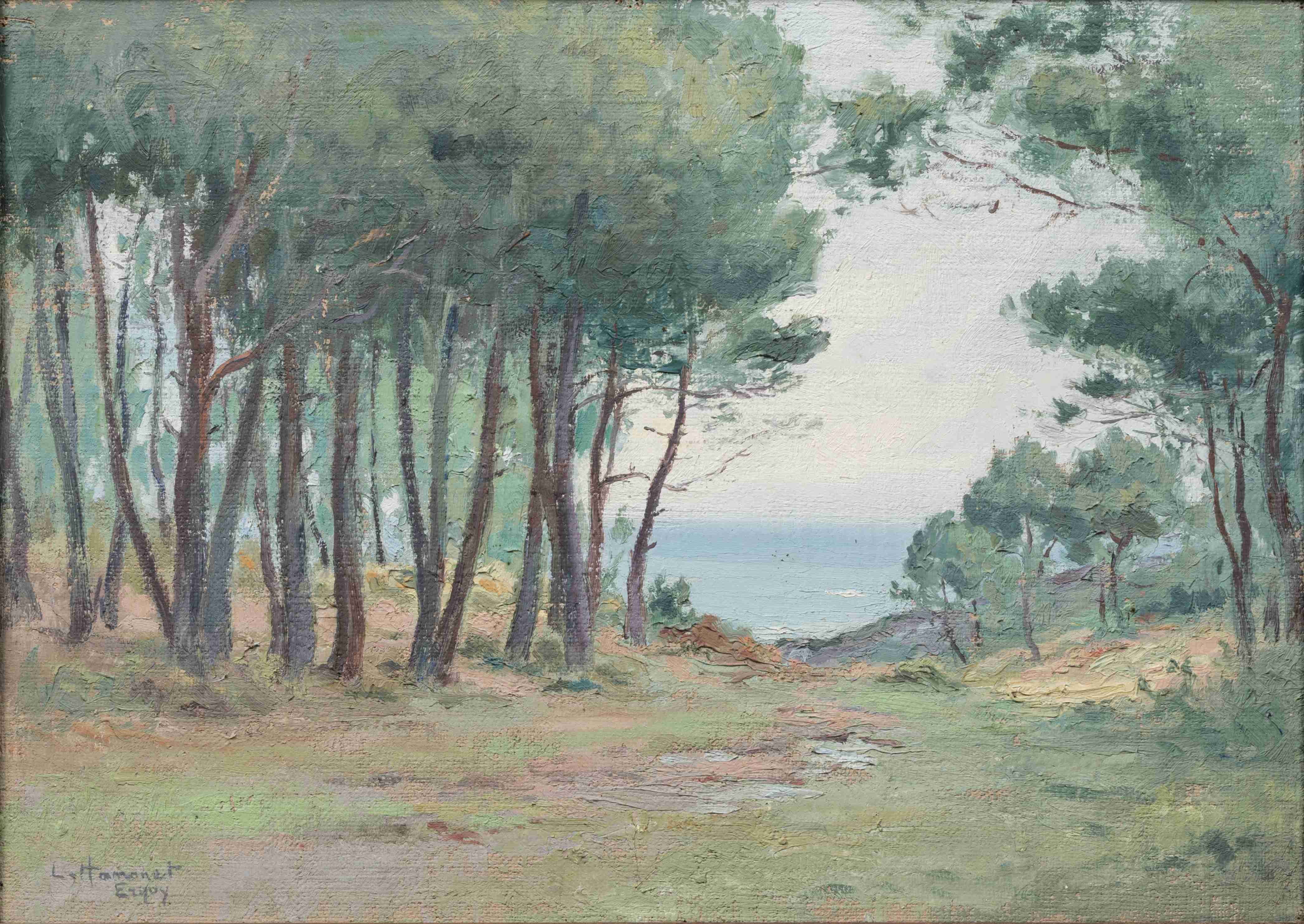 Léon HAMONET (Erquy, 1877 - Rennes, 1953)
"Erquy" - La descente...