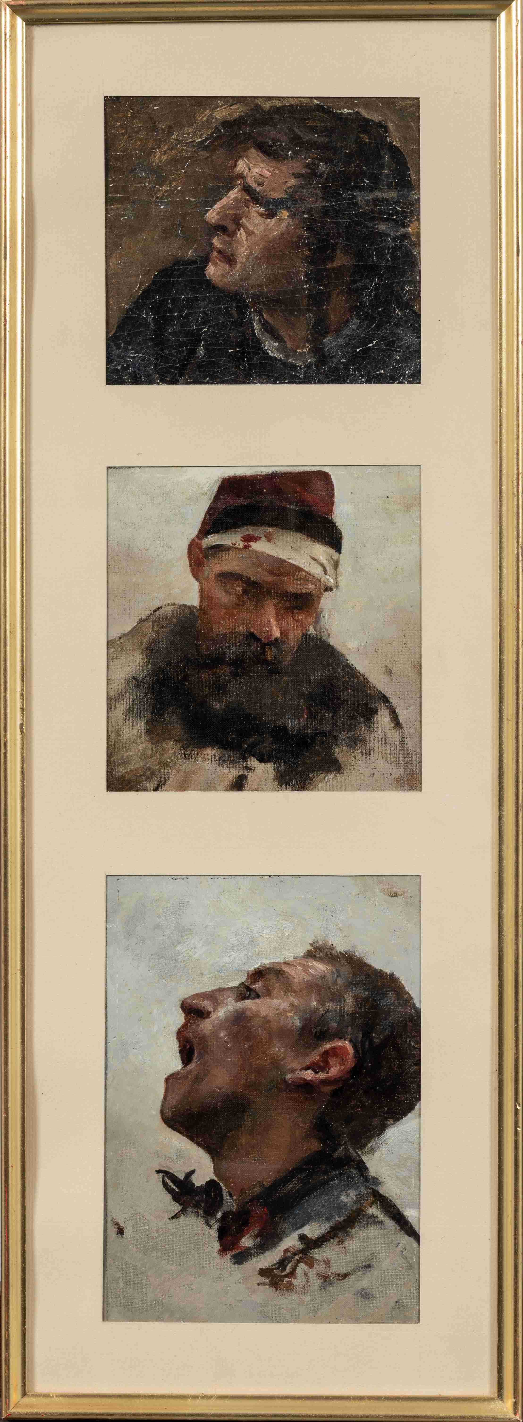 Georges MOREAU DE TOURS (Ivry-sur-Seine, 1848 - Bois-le-Roi, 1901)
Trois études...