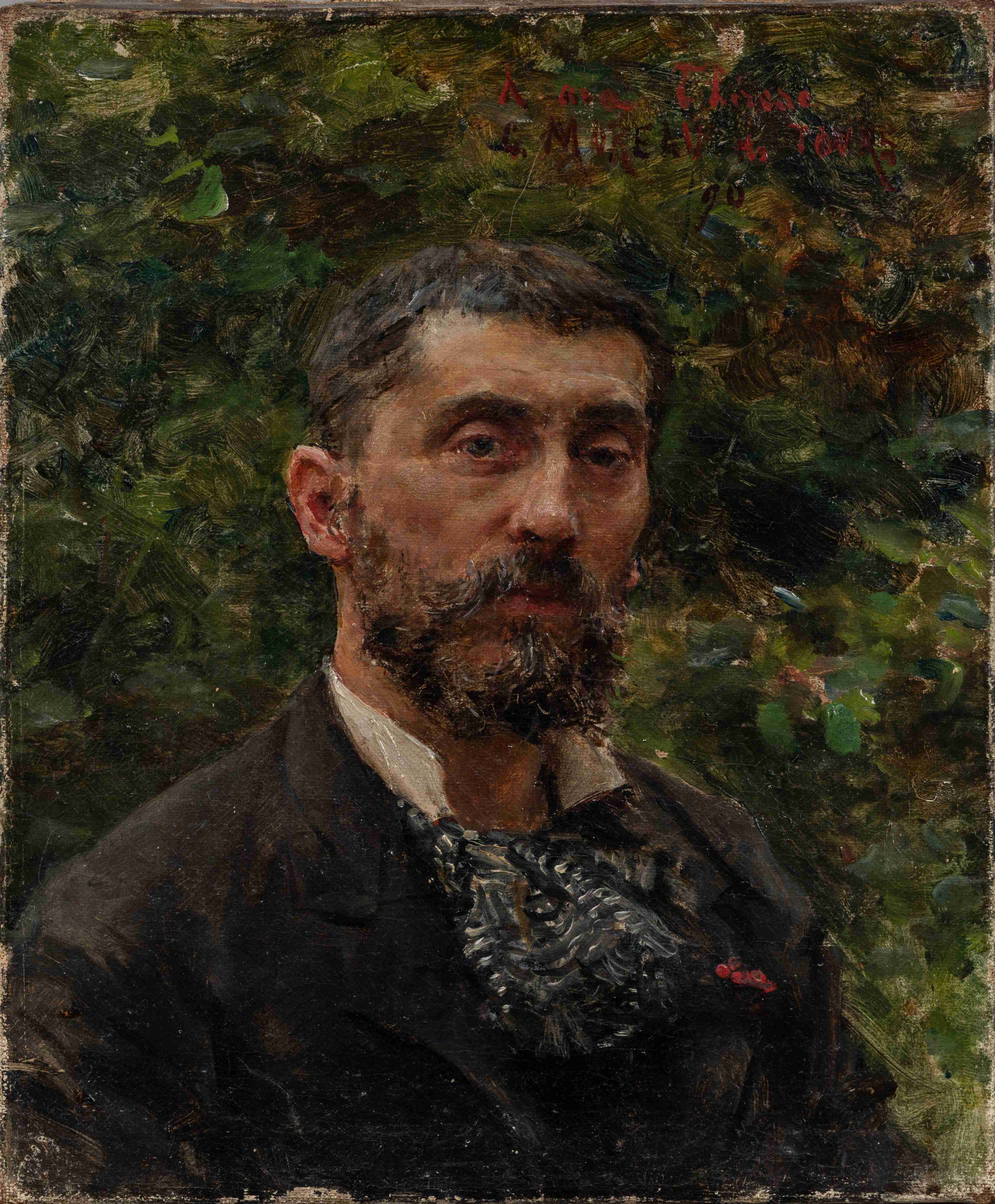 Georges MOREAU DE TOURS (Ivry-sur-Seine, 1848 - Bois-le-Roi, 1901)
Autoportrait, 1890.
Huile...