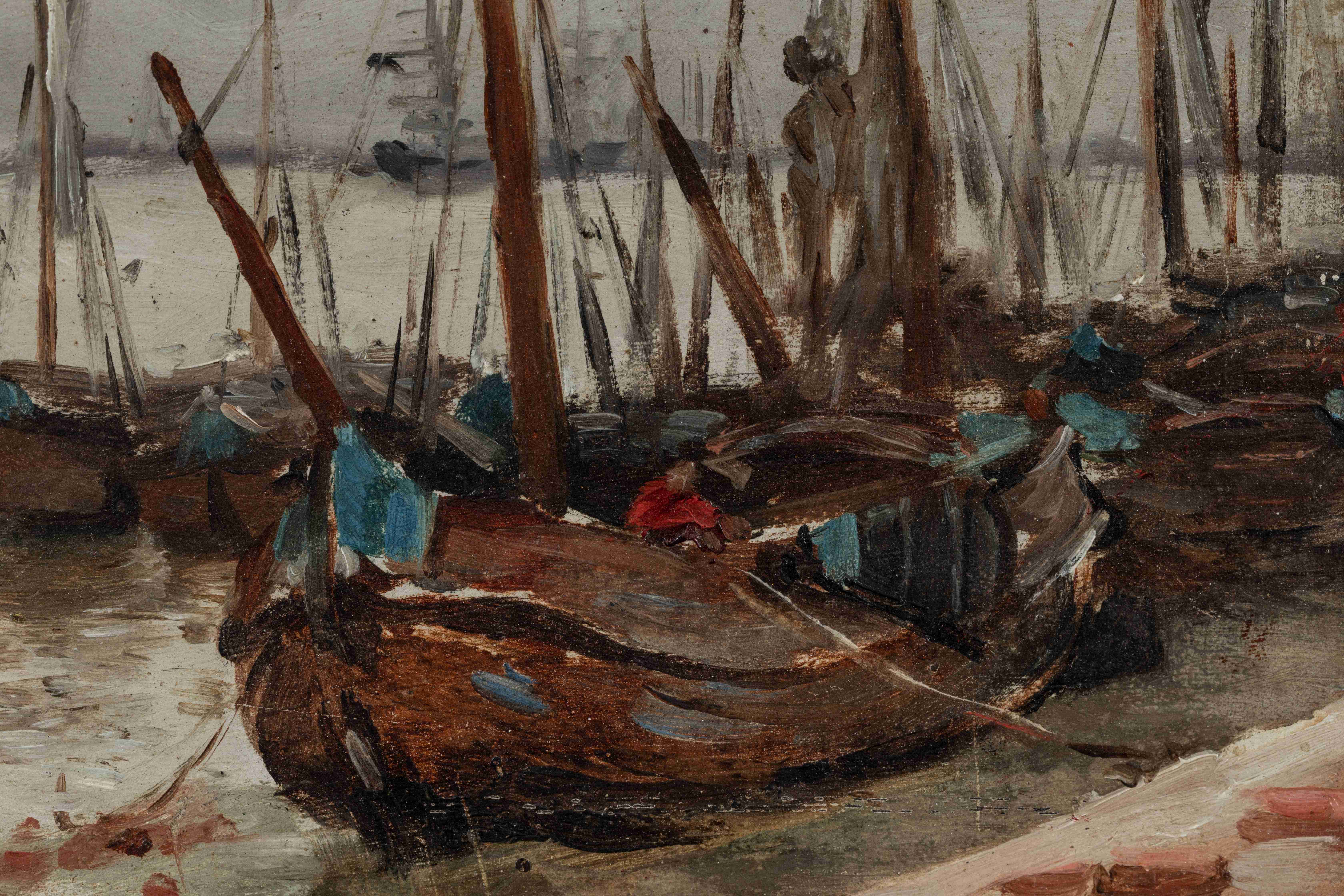 Georges MOREAU DE TOURS (Ivry-sur-Seine, 1848 - Bois-le-Roi, 1901)
Port de...