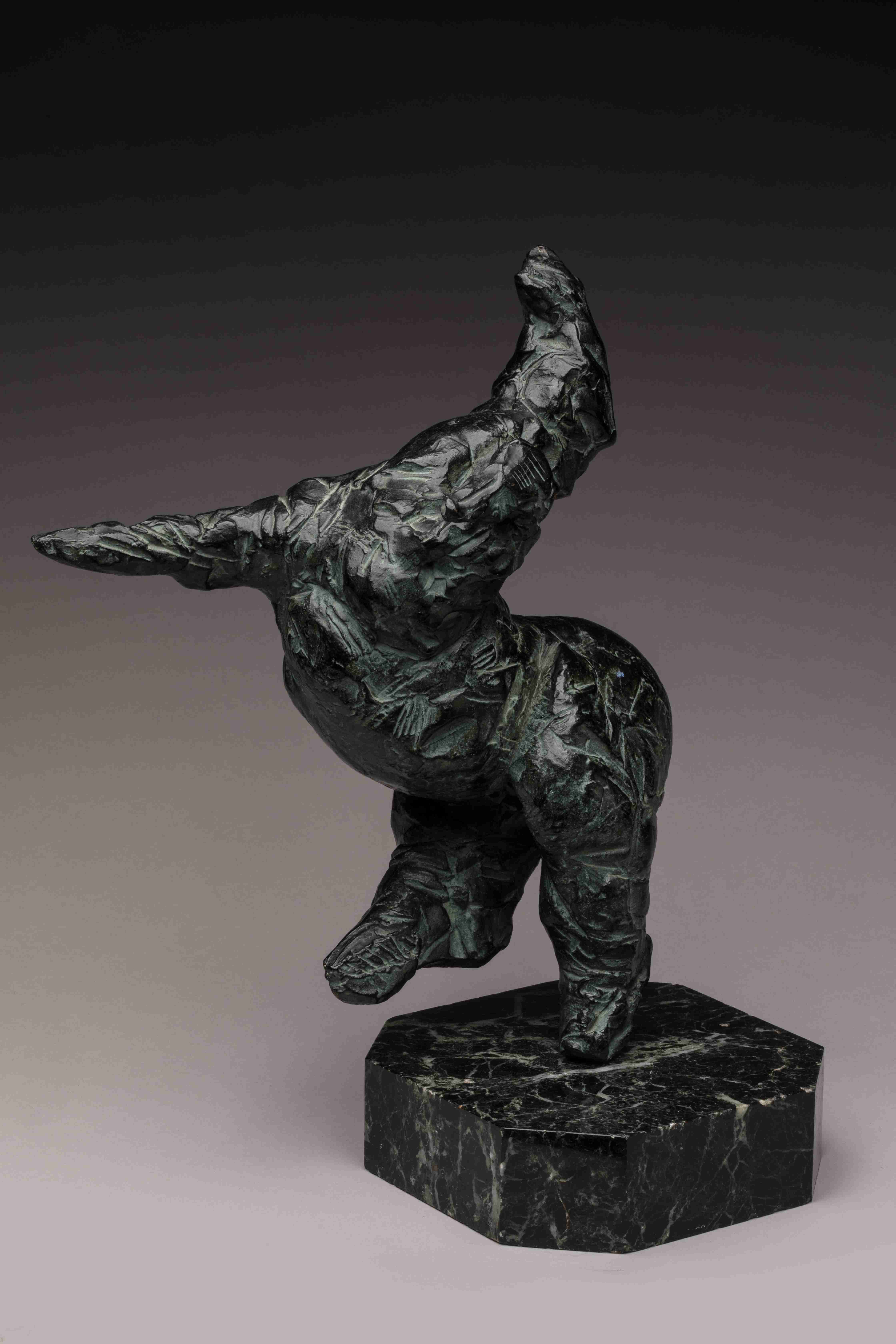 Alessandro MONTALBANO (1962)
"Cheval cabré".
Bronze patiné. Susse Frères fondeurs. Epreuve justifiée...