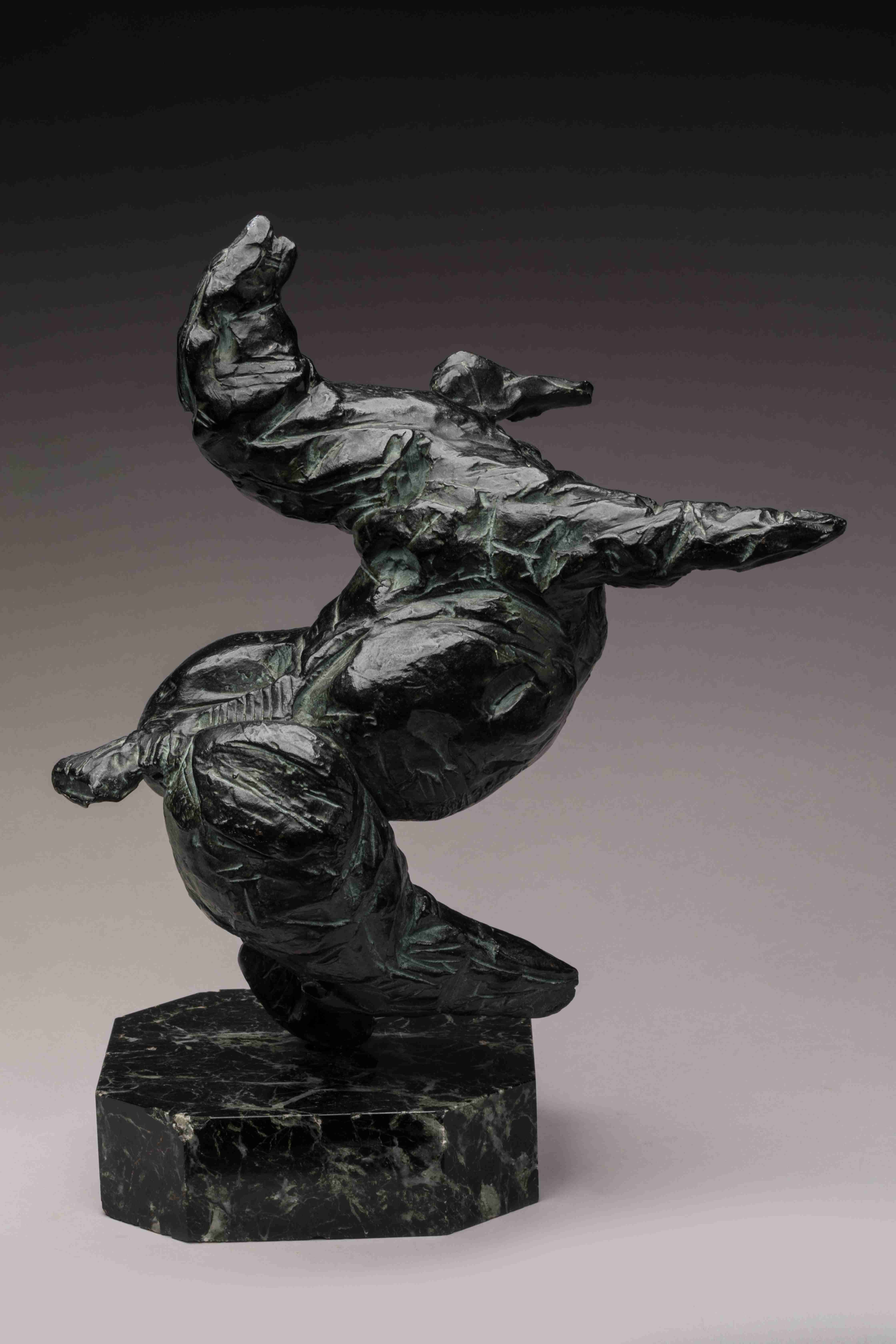 Alessandro MONTALBANO (1962)
"Cheval cabré".
Bronze patiné. Susse Frères fondeurs. Epreuve justifiée...