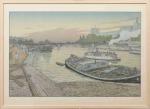 Henri RIVIERE (Paris, 1864 - Sucy-en-Brie, 1951)"Le Pont des Saints-Pères...