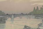 Henri RIVIERE (Paris, 1864 - Sucy-en-Brie, 1951)"Le Pont des Saints-Pères...