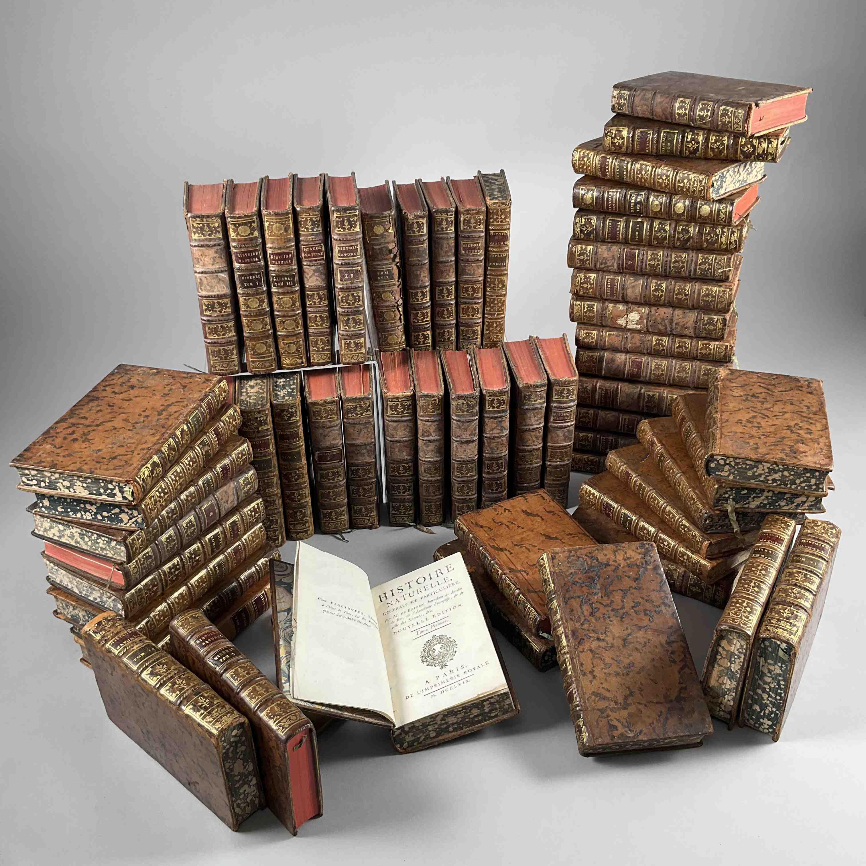 Buffon, ensemble de 57 volumes in-12° dont 9 volumes d...