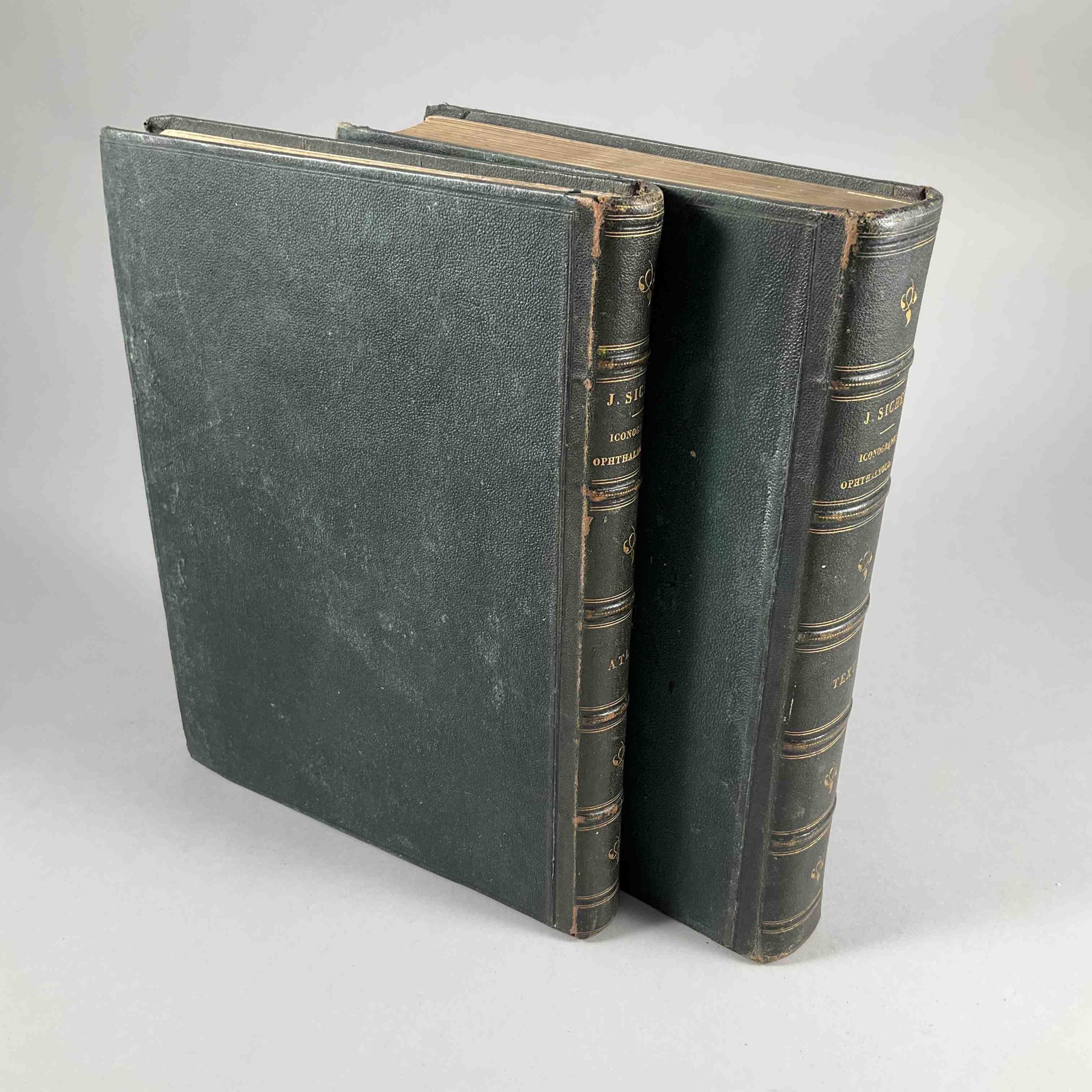 [Ophtalmologie] Jules Sichel, Iconographie ophthalmologique.Paris, Baillière, 1852-1859, 2 volumes in-4,...