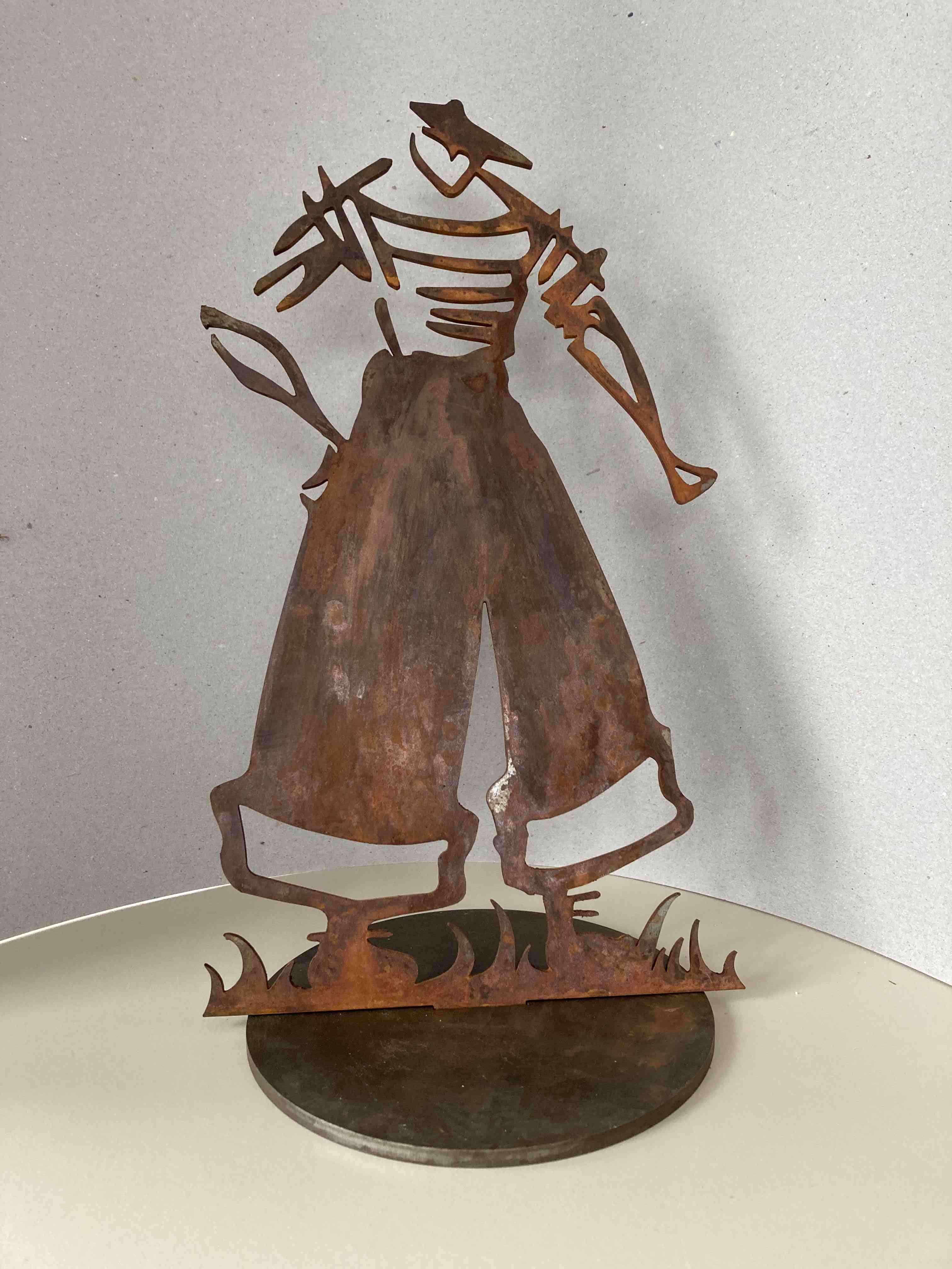 Lionel LE CALVEZ (né en 1957)
"Le Marin"
Sculpture en métal. 
Hauteur...