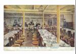 [MARINE] CARTE POSTALE ANCIENNE paquebot  Third Class Dining Salon,...