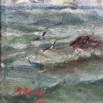 M. BARBEY (XIXe - XXe)
Petite marine.
Huile sur toile signée en...