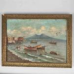 CASO (XIXème siècle)
Bord de côte en Italie.
Huile sur toile signée...
